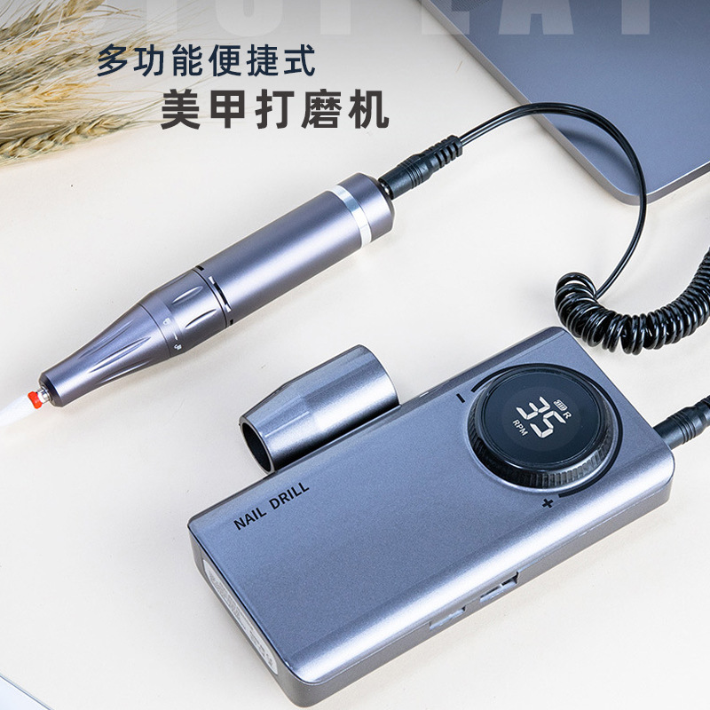 Nail milling machine charging for manicure