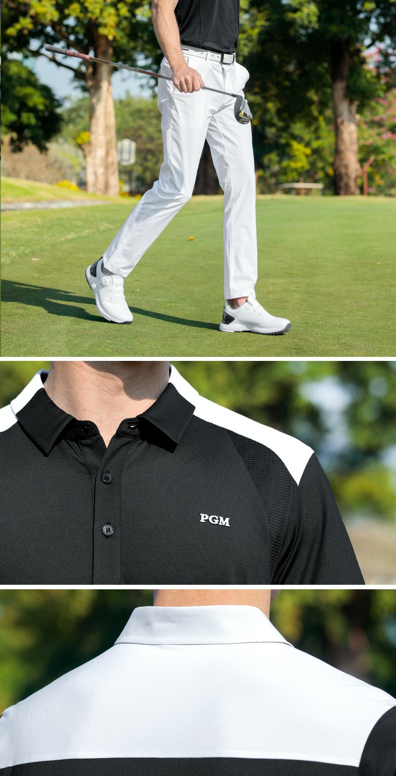 Áo polo golf nam tay ngắn thoáng khí nhanh khô — YF774 đen ngắn tay [hút ẩm/đàn hồi cao mềm mại/thoáng khí nhanh khô], YF774 trắng tay ngắn [hút ẩm/đàn hồi cao mềm mại/thoáng khí nhanh khô] chi tiết 12