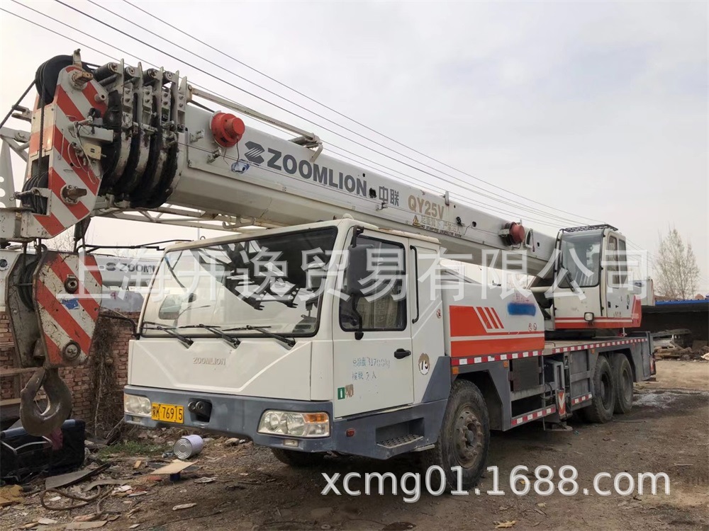 25吨中联25V 汽车吊 ZOOMLION QY25V 7吨8吨小吊车 二手中联吊车