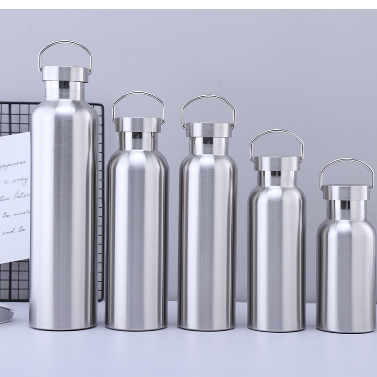 Amazon nuevo hervidor deportivo de doble capa portátil al aire libre olla de viaje portátil taza de aislamiento de equitación logotipo impreso