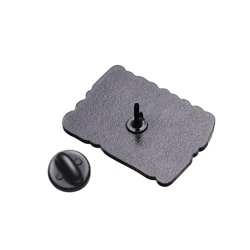 9g Weight Brooches Classification Retro Pin Letter Tape Alloy Stoving Varnish Unisex Brooches