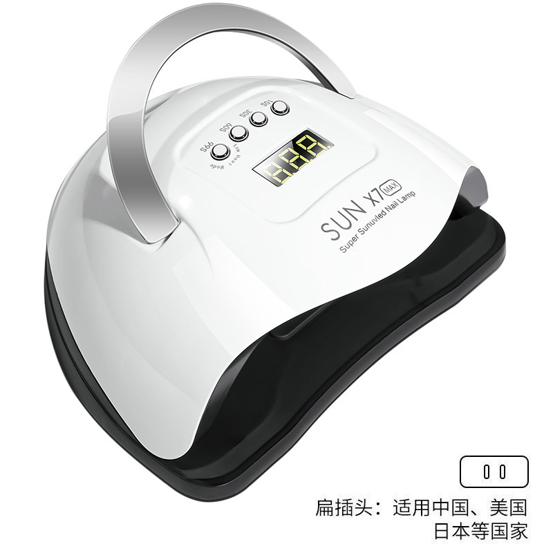 Lámpara de fototerapia de alta potencia transfronteriza Sun X7 Max, lámpara portátil para uñas, herramienta de mano para uñas, lámpara UV para uñas, lámpara de curado.