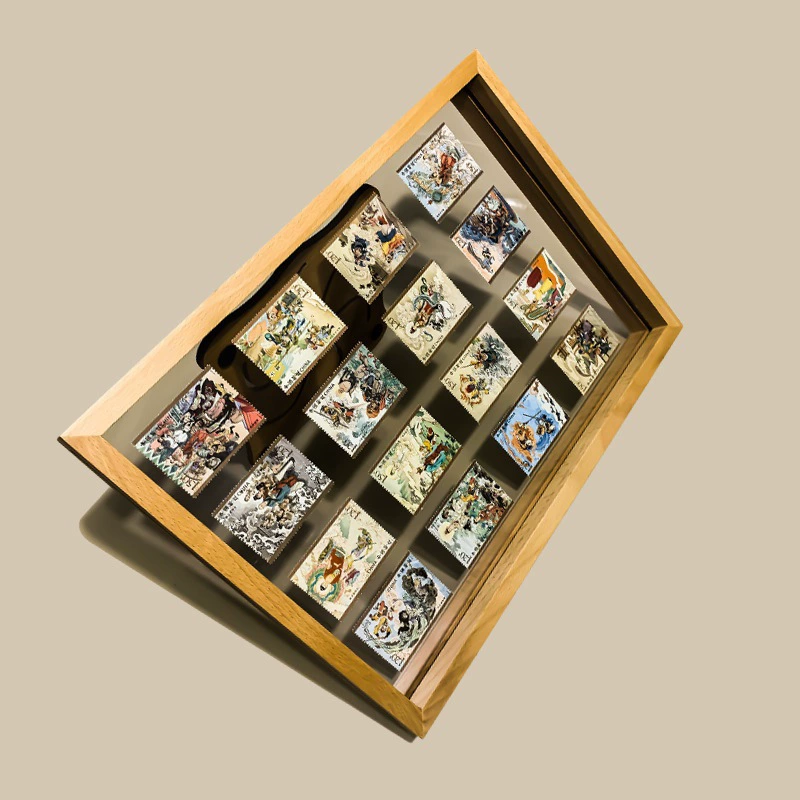 Рамка для демонстрации марок, образец сушеных цветов, акриловая фоторамка из цельного дерева, настольная фоторамка, настенная подвеска для фото