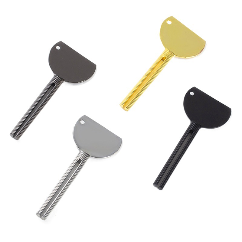 Zinc Alloy Electroplated Toothpaste Squeezer Manual Metal Cosmetic Paste Squeezer Beauty Salon Dye Paste Pigment