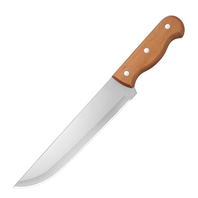 En stock mango de madera cuchillo de fruta hogar cuchillo de fruta de acero inoxidable cocina cuchillo multifuncional cuchillo mango cuchillo de carne
