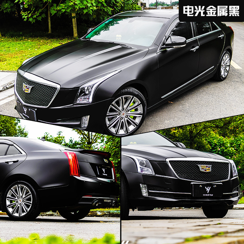 電光金屬灰汽車改色膜全車身亞光改裝貼膜整車啞光電鍍銀改色貼紙