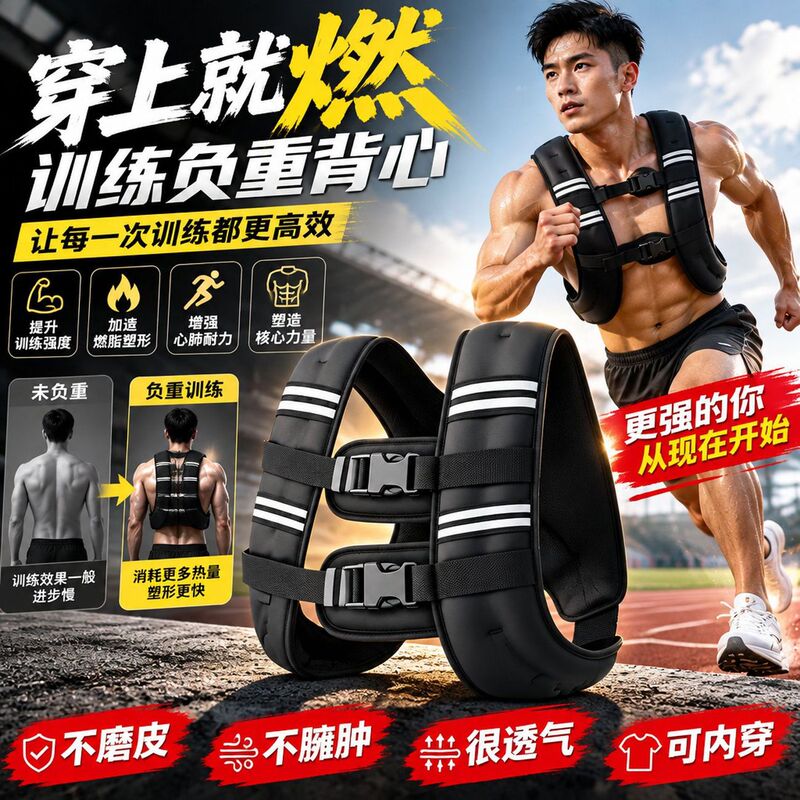 Weighted Vest Running Training Equipment Fitness Sandbag Vest Sports Vest Invisible Weighted Sand Vest Adjustable Weighted Vest Running Training Equipment Fitness Sandbag Vest Sports Vest Invisible Weighted Sand Vest Adjustable