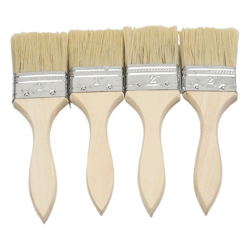 Fábrica al por mayor mango de madera cepillo Pelo Largo engrosada cepillo de pintura cepillo industrial cepillo de limpieza cepillo de barbacoa