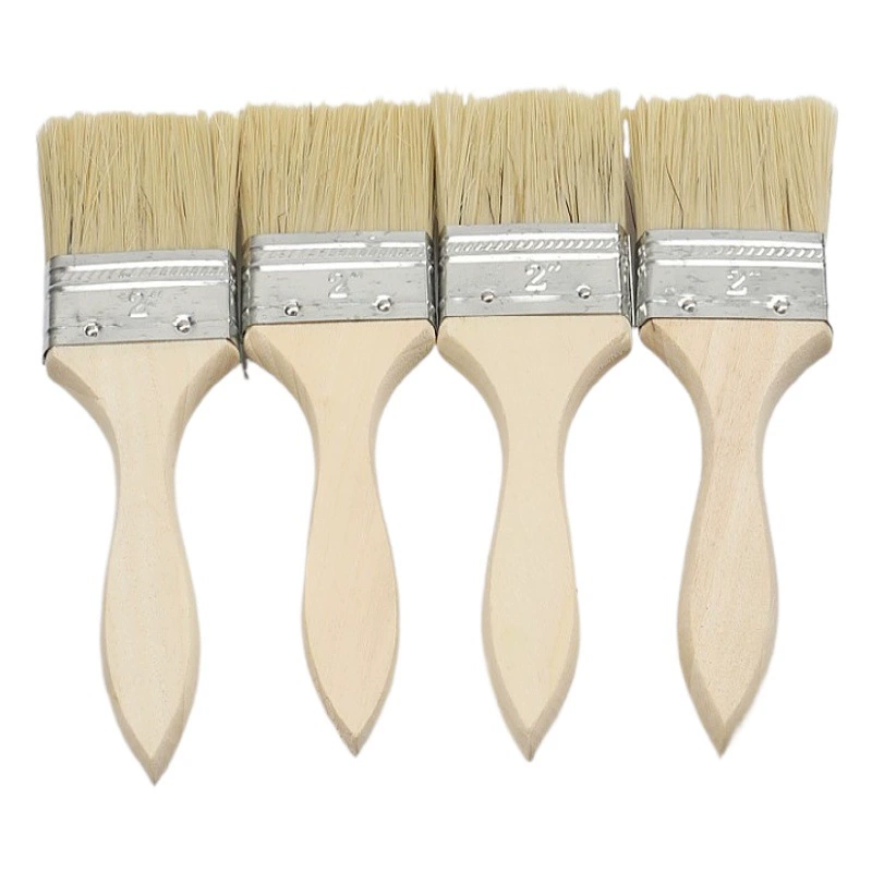 Фабрика Оптовая Деревянная Ручка Щетка Длинные Волосы Утолщенная Кисть Промышленная Щетка Чистящая Щетка Барбекю