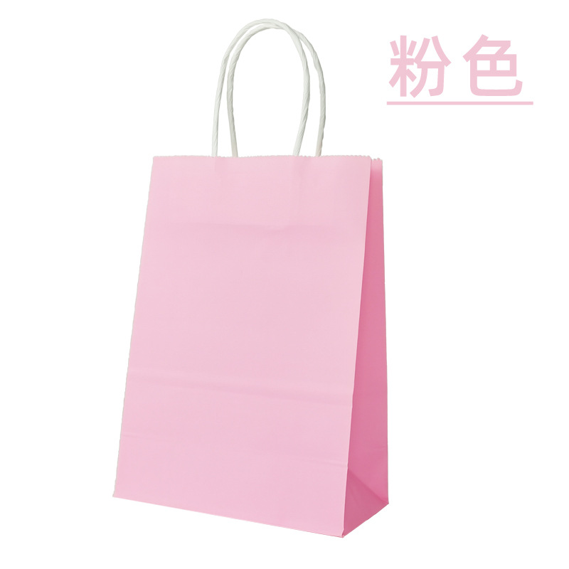 Bolsa de papel Kraft transfronteriza personalizada bolso catering embalaje para llevar ropa de embalaje regalo compras bolsa de papel degradación