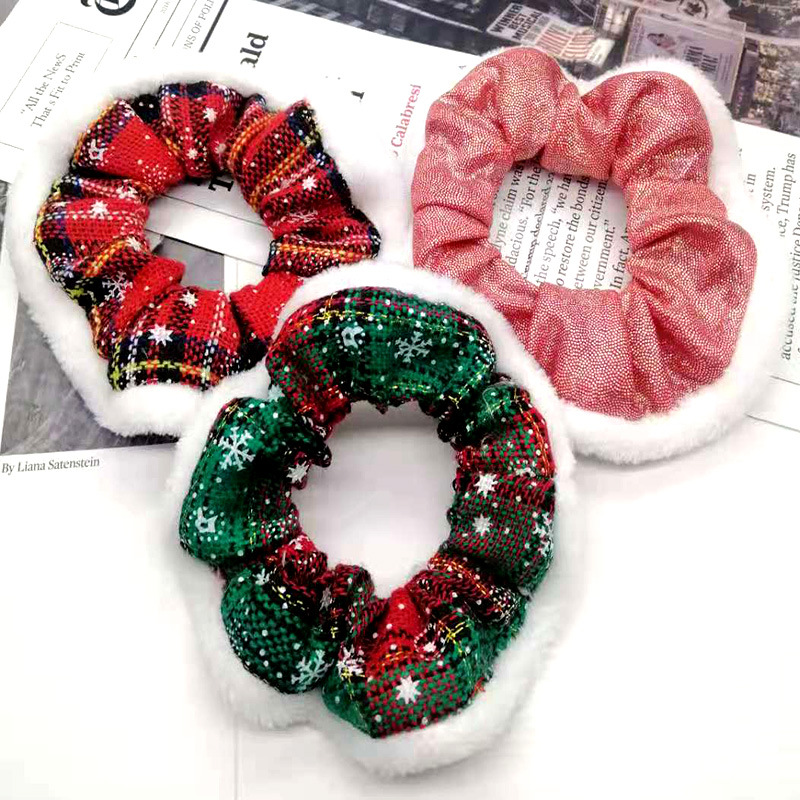 20g Weight Fashion Geometric Cloth Sequins Hair Tie 1 Piece