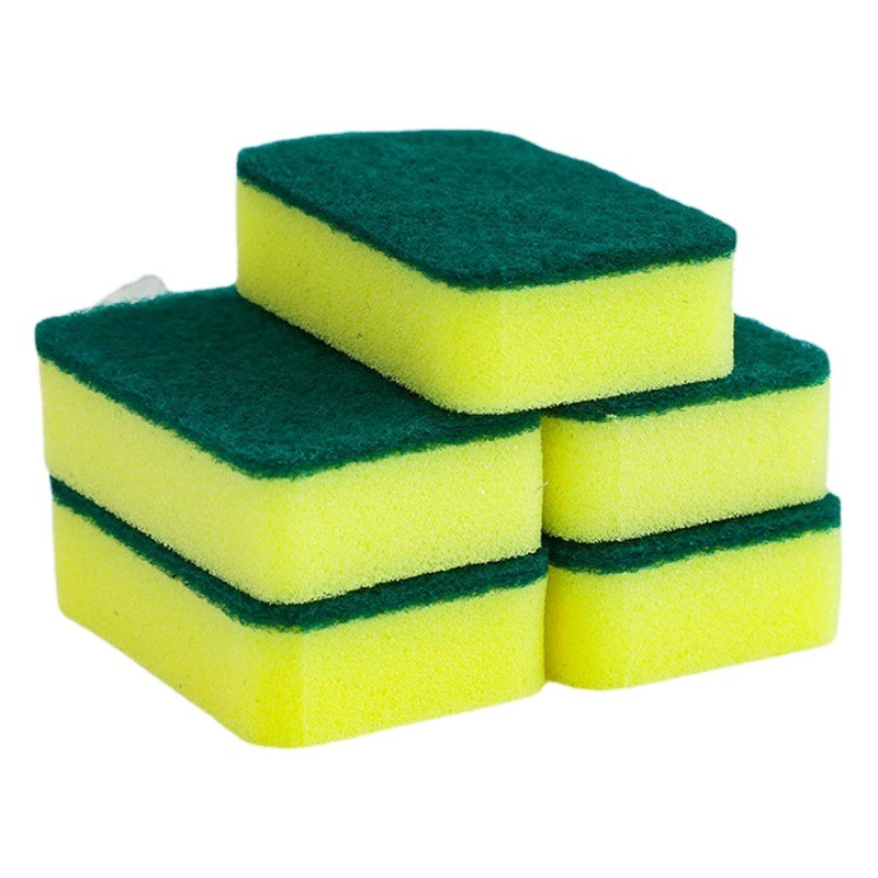 Производитель Оптовая двухсторонняя губка для мытья посуды высокой плотности губка для чистки кухни губка для чистки кастрюли