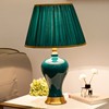 modern green ceramics Light body Table lamp bedroom green Covers decorate Table lamp Manufactor Direct selling