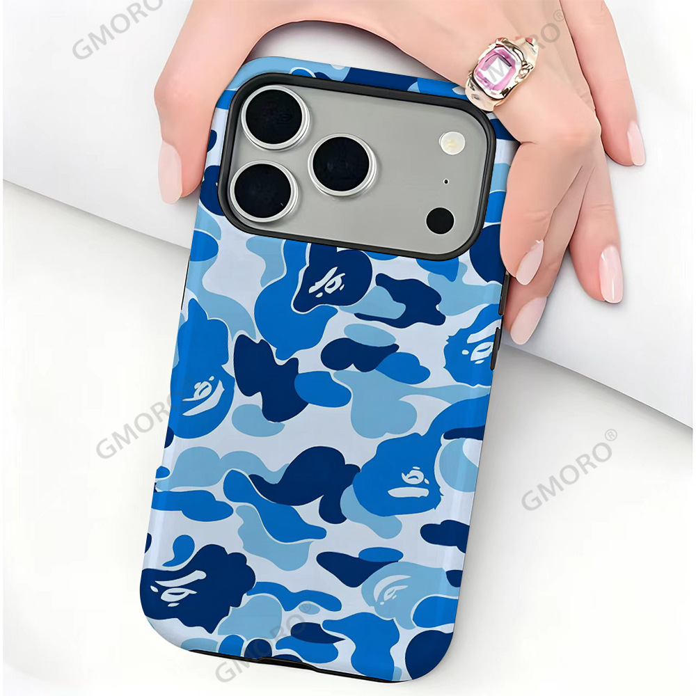 Bape ABC Camo Case for iPhone 17 Blue