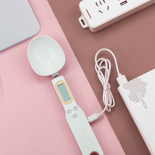 Electronic measuring spoon scale household small mini digital food weighing spoon digital kitchen scale white gram scale
