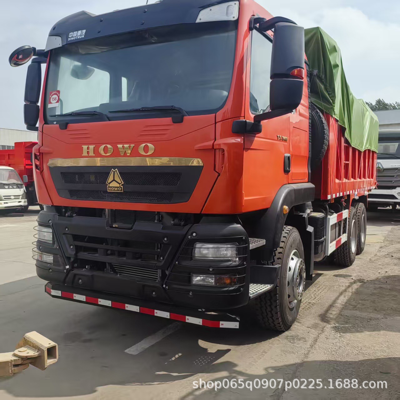 Export Howo Truck Mining Engineering Dump Truck Howotx10 Wheel Engineering Vehicle 371 Horsepower Dump Garbage Truck