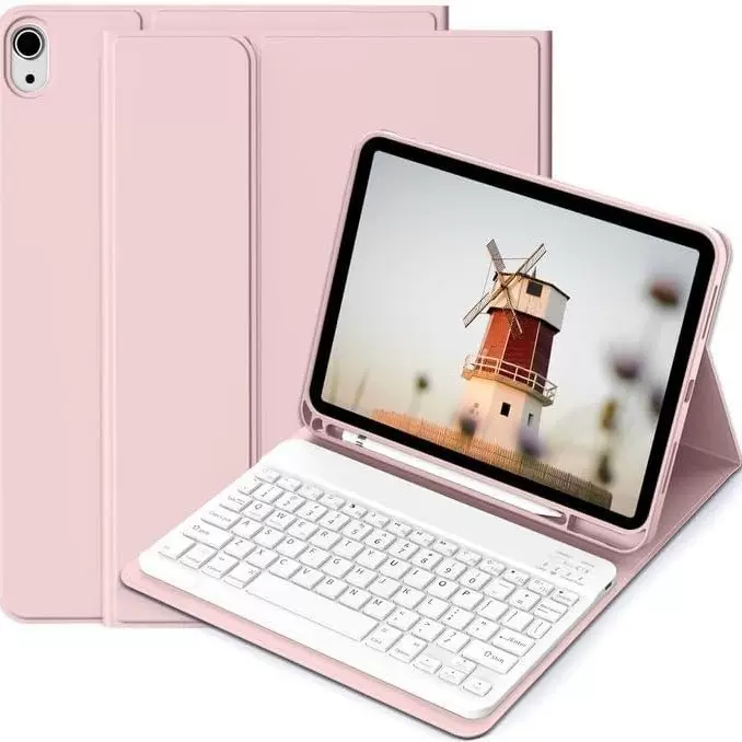 iPadair11代保护壳Air13平板皮套Pro110.9磁吸圆帽背光键盘笔适用