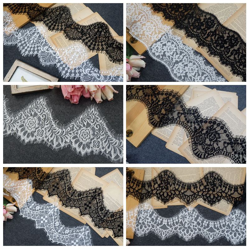 骨线不规则花睫毛蕾丝花边服装辅料DIY婚纱礼服装饰材料