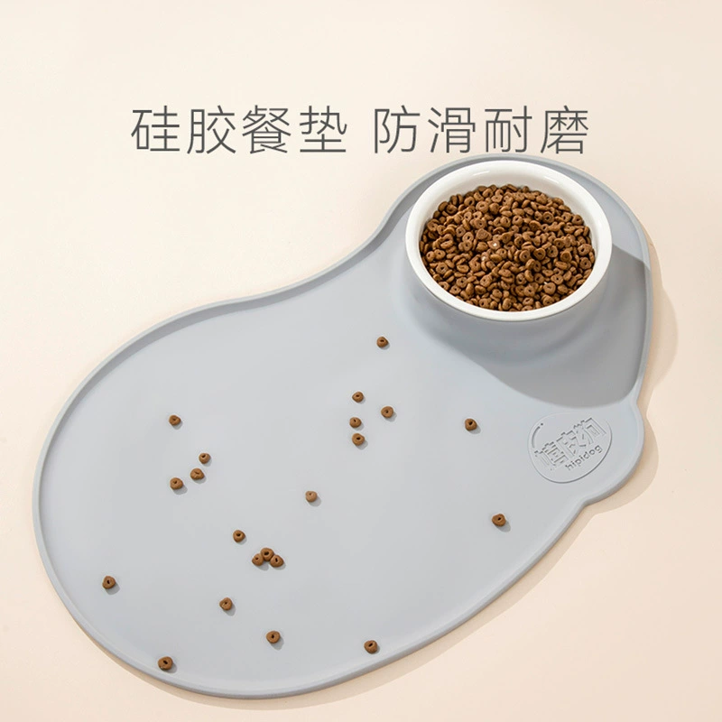 Однотонная силиконовая герметичная керамическая миска для дома, нескользящая, износостойкая, легко чистится, водонепроницаемая и влагостойкая миска для собак, миска для кошек, товары для домашних животных