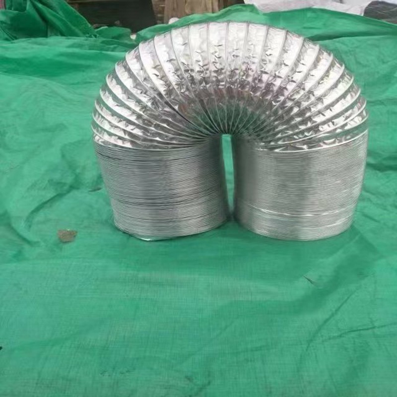 铝箔钢丝软管 多层伸缩铝箔管 200mm耐温双层铝管