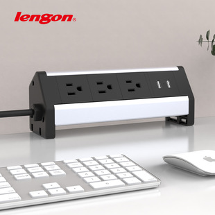 Cross-border American Standard Factory Direct Sales Desktop Table Clip Strip Kitchen Office Socket Fast Charging Multi-port Power Strip