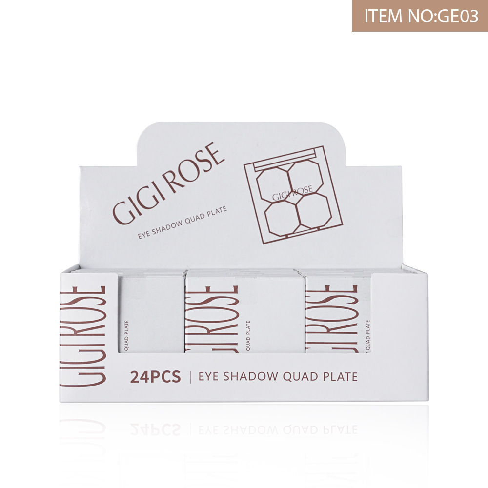 GIGI ROSE's four-color eyeshadow palette is easy to apply without powder flaking. It features earth tones, brightening and matte contouring. New product undefined
