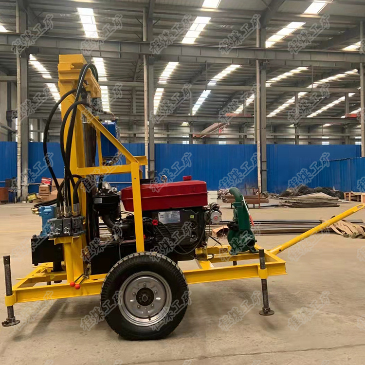 程煤 柴油液压升降打井机 液压升降打井机 小型民用柴油水井钻机