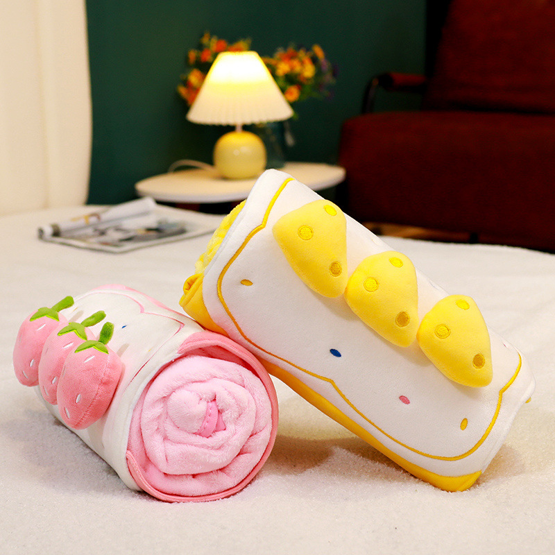 Siesta para niños pastel rollo manta cubierta edredón siesta de oficina aire acondicionado manta coche cubierta pierna Manta se puede almacenar