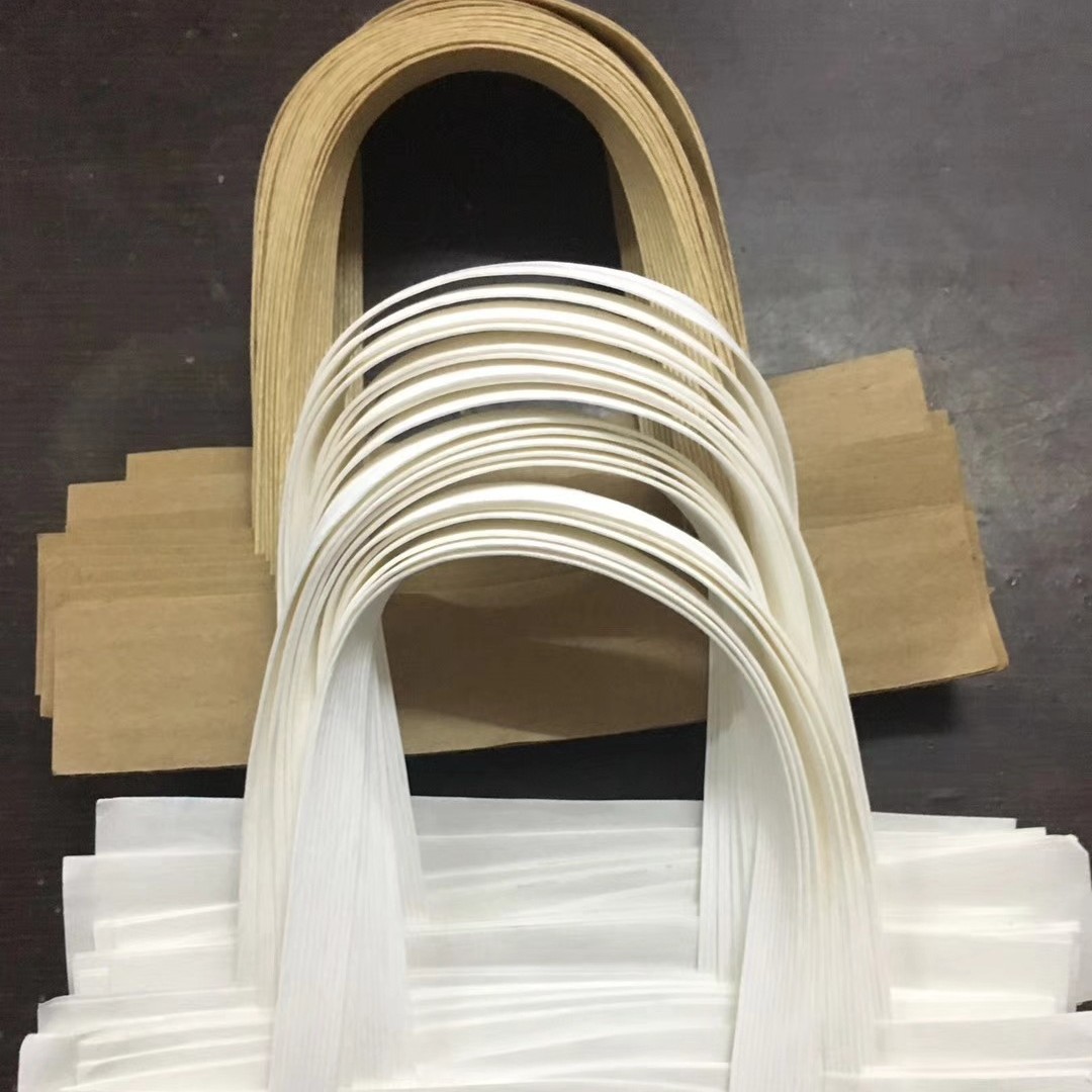 批发纸排扁手挽袋绳子牛皮纸绳子加厚彩色手提绳 纸袋子纸绳手挽