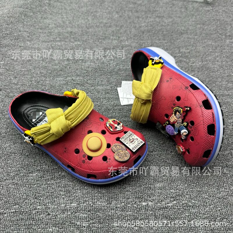 2026 New Model Transfer Print One Piece Luffy Clogs Sandals Anime Style Beach Shoes Wholesale 2026 New Model Transfer Print One Piece Luffy Clogs Sandals Anime Style Beach Shoes Wholesale