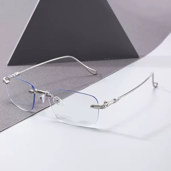 Diamond-Cut Edge Anti-Blue Light Non-Prescription Glasses, Myopia Glasses, Reading Glasses, Smart Color-Changing Glasses, Popular on Xiaohongshu and Tiktok Live Streaming