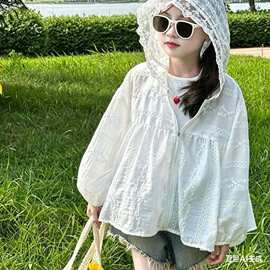 女童夏季仙女蕾丝防晒衣