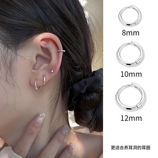2025 new style hoop earrings, individual hoops, niche design, hoops, temperament, fashion, light luxury, high-end earrings