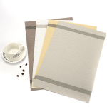 北欧风条纹pvc餐垫防滑隔热防油防水西餐垫酒店餐厅家用餐垫碗垫