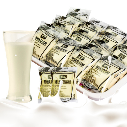 Dragon King Soy Milk Powder Original Sweet Flavor Breakfast Instant Drinkable Independent Small Packaging Bulk Wholesale Trendy Product