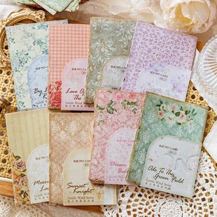 Momo vintage smudges material paper gentle style series pastoral burnt irregular journal base material paper