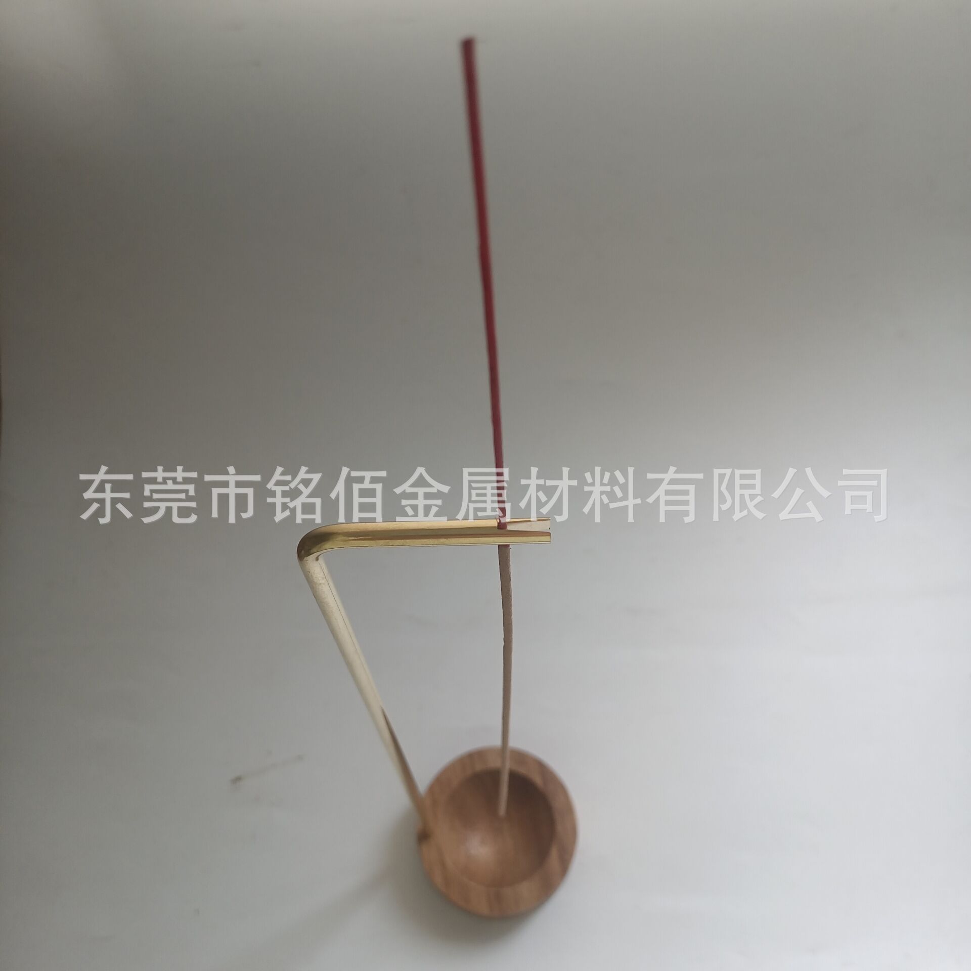 亚马逊爆款黄铜香插 倒挂线香香夹 黄铜香架 开槽香器 黄铜棒加工