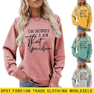 Oh honey i am that亚马逊ebay独立站休闲舒适气质女士秋冬款卫衣