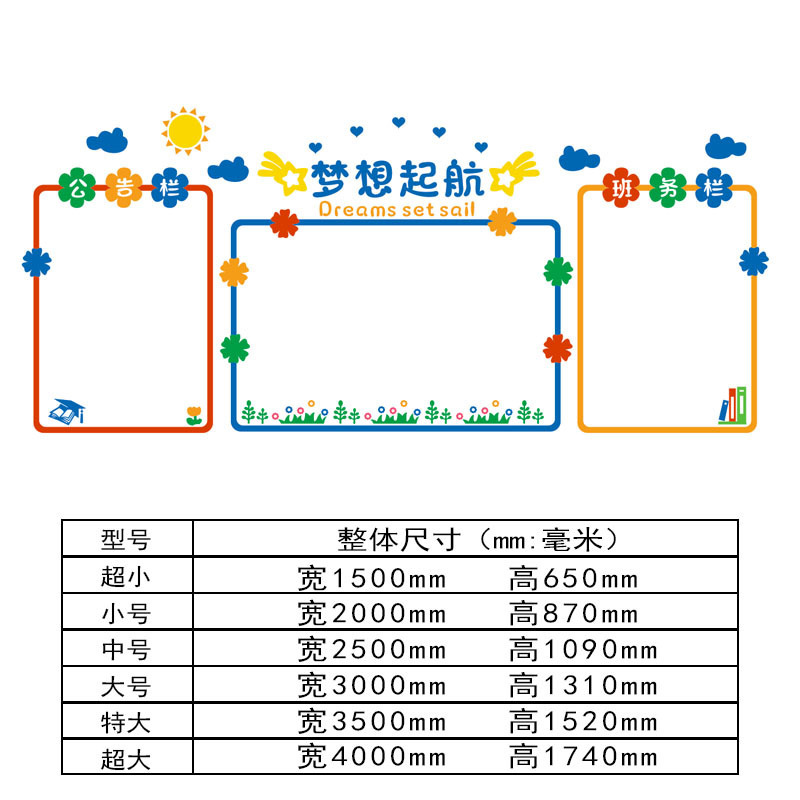 クラス写真壁教室配置小学校作品ins学習園地高校壁面3d立体装飾|undefined