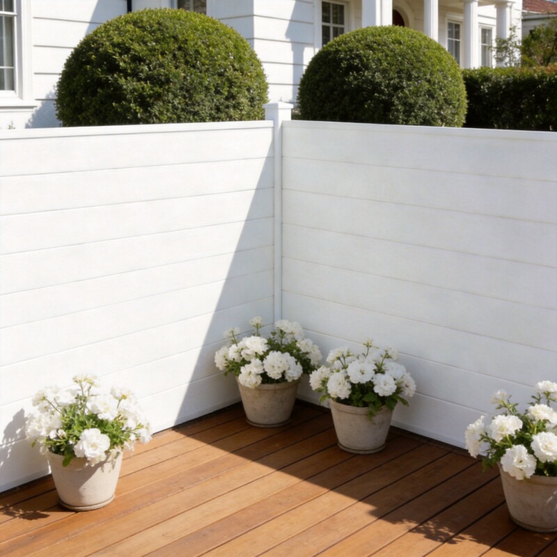 50inch High X 50inch Wide White Vinyl Pvc Plastic Corner Fence 50inch High X 50inch Wide White Vinyl Pvc Plastic Corner Fence