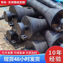 厂家供应喇叭型输送机滚筒包胶螺旋耐腐蚀滚筒皮带机托辊港口专用
