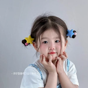 2025 Cute Super Cute Baby Star Hair Band Rubber Band Children's Hair Rope Little Girls Do Not Hurt Hair Girls Headband Headwear