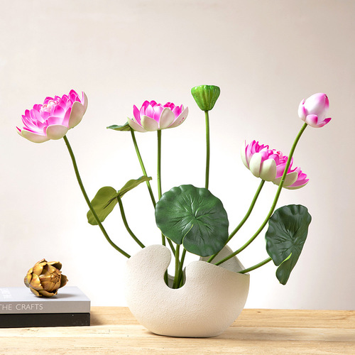 Creative Nordic Alien Eggshell Ceramic Vase Flower Pot Home Dining Table Decorative Ornament Manufacturer Wholesale