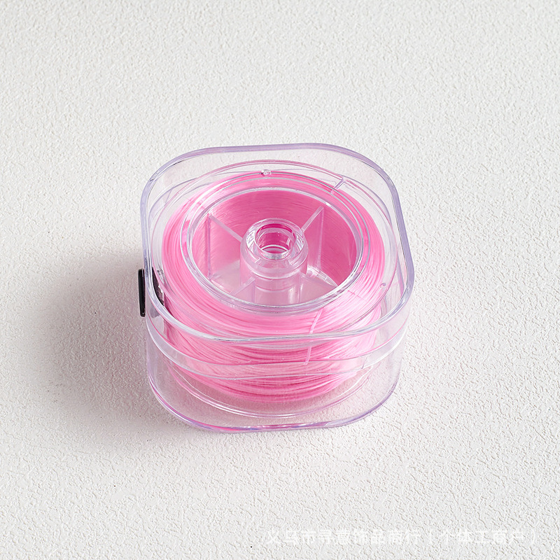 カラフルなフラットシルク弾性糸ビーズビーズ糸 diy ブレスレットロープ靱性タイトな弾性耐摩耗性ブレスレット弾性糸|undefined