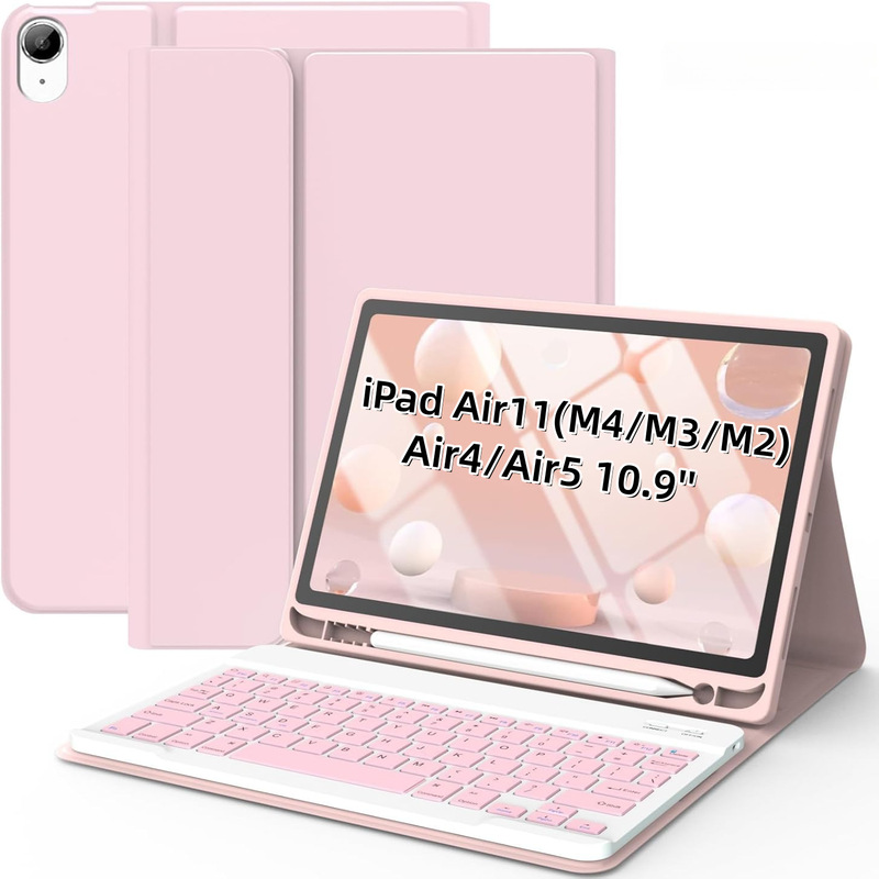 Suitable for iPad Air11 tablet protective case M432 detachable Bluetooth keyboard Air45 magnetic leather case 10.9inch Suitable for iPad Air11 tablet protective case M432 detachable Bluetooth keyboard Air45 magnetic leather case 10.9inch