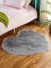 Red plush cute oolong tea Da Hong Pao heart shaped, carpet for bed, decorations suitable for photo sessions