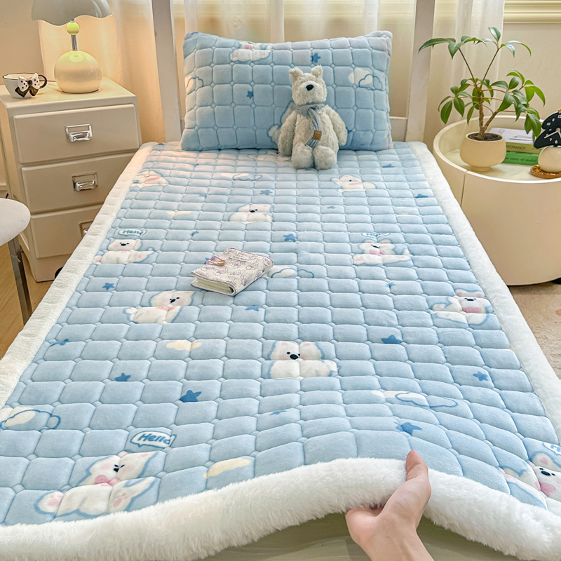 Colchón de terciopelo caliente de invierno de clase A materna y infantil colchón de terciopelo de leche colchón tatami dormitorio colchón de dormitorio