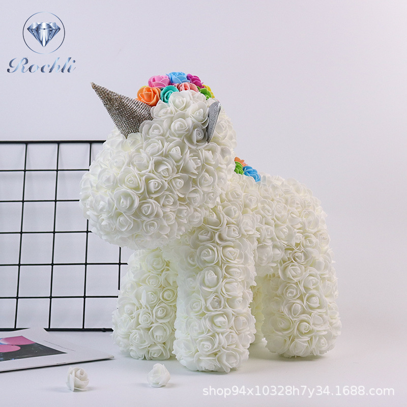 Corona, velo de cabeza, unicornio, flor inmortal, chica, amante, cumpleaños de Navidad, esposa.