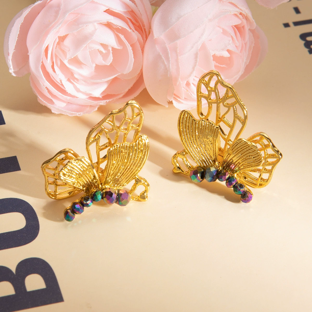 Metal retro earrings, silver 925 sample, Chinese style, light luxury style