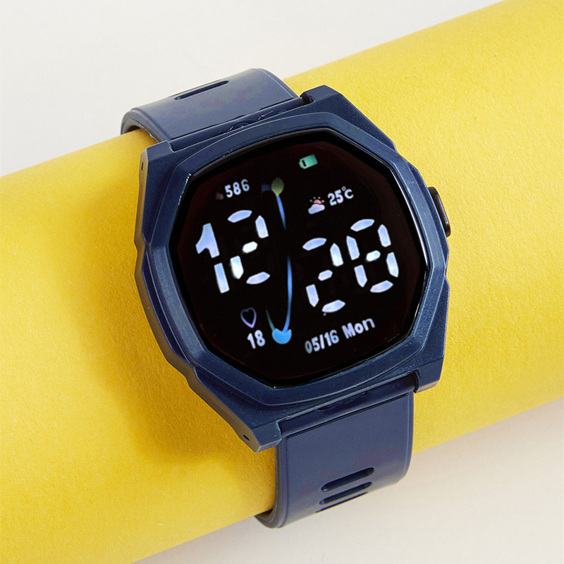 Transfronterizo nuevo clásico retro casual LED moda táctil reloj electrónico Estudiante hombres y mujeres reloj deportivo digital